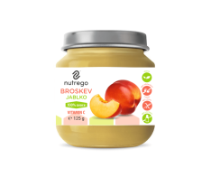 100 % fruit puree - apple-peach